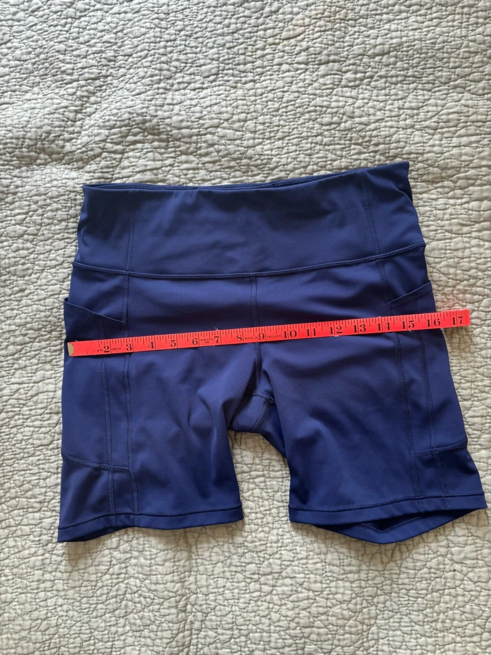 Athleta Navy Ultimate Stash II 7” Short L - Picture 8 of 11